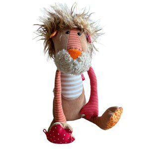 Sigikid Patchwork Lion Plush Stuffed Animal Toy Baby Lovey